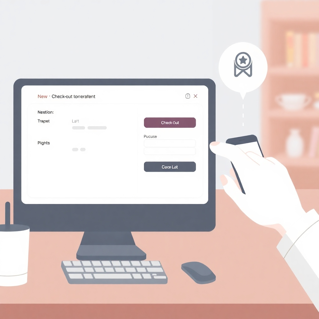 Illustrate a secure check-out experience using a mock-up of the check-out flow.